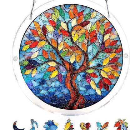 🔥LAST DAY 70% OFF 🧩Acrylic 80 Pcs Puzzle✨Suncatcher Hanging Ornament