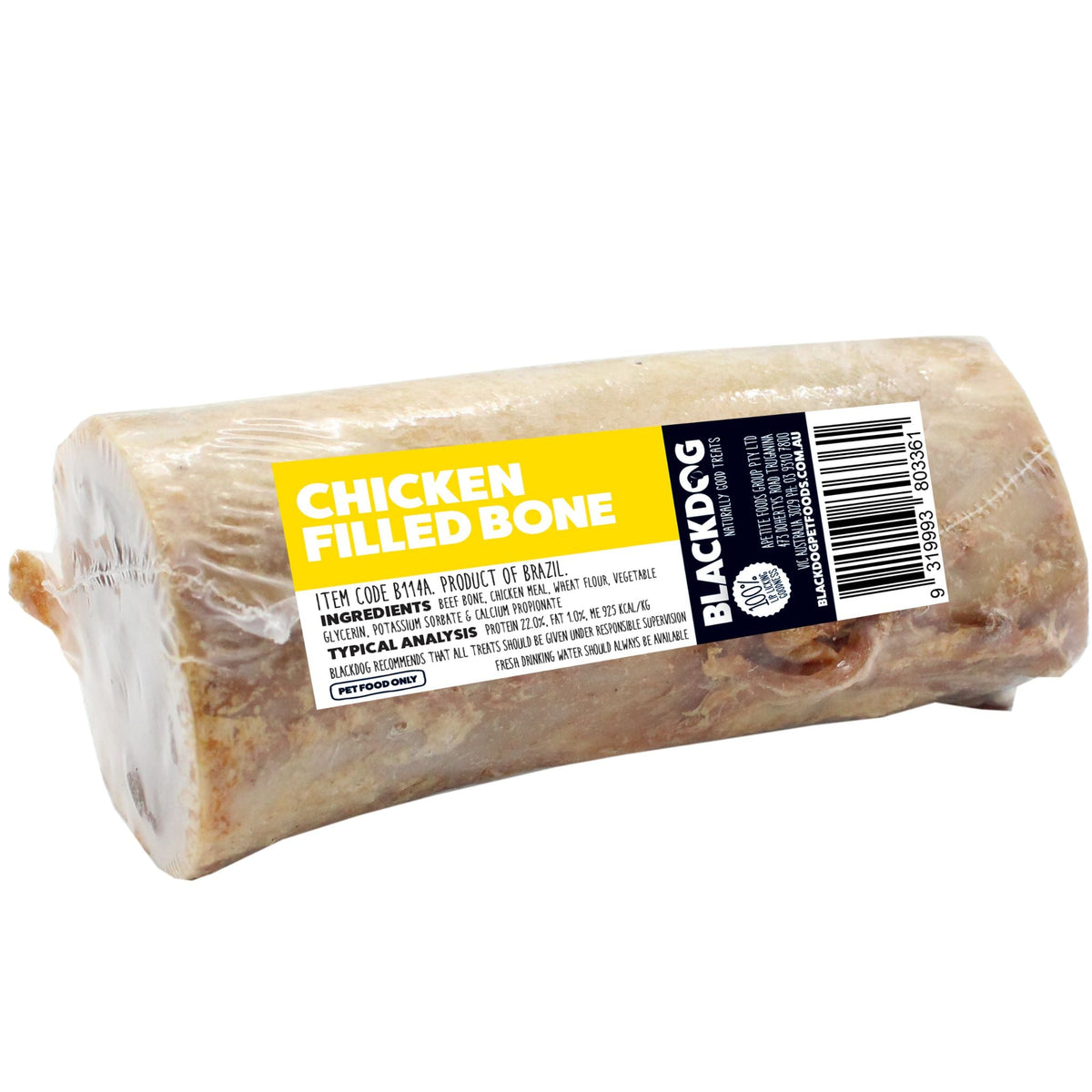 BlackDog Chicken Filled Beef Marrow Bone Dog Treats