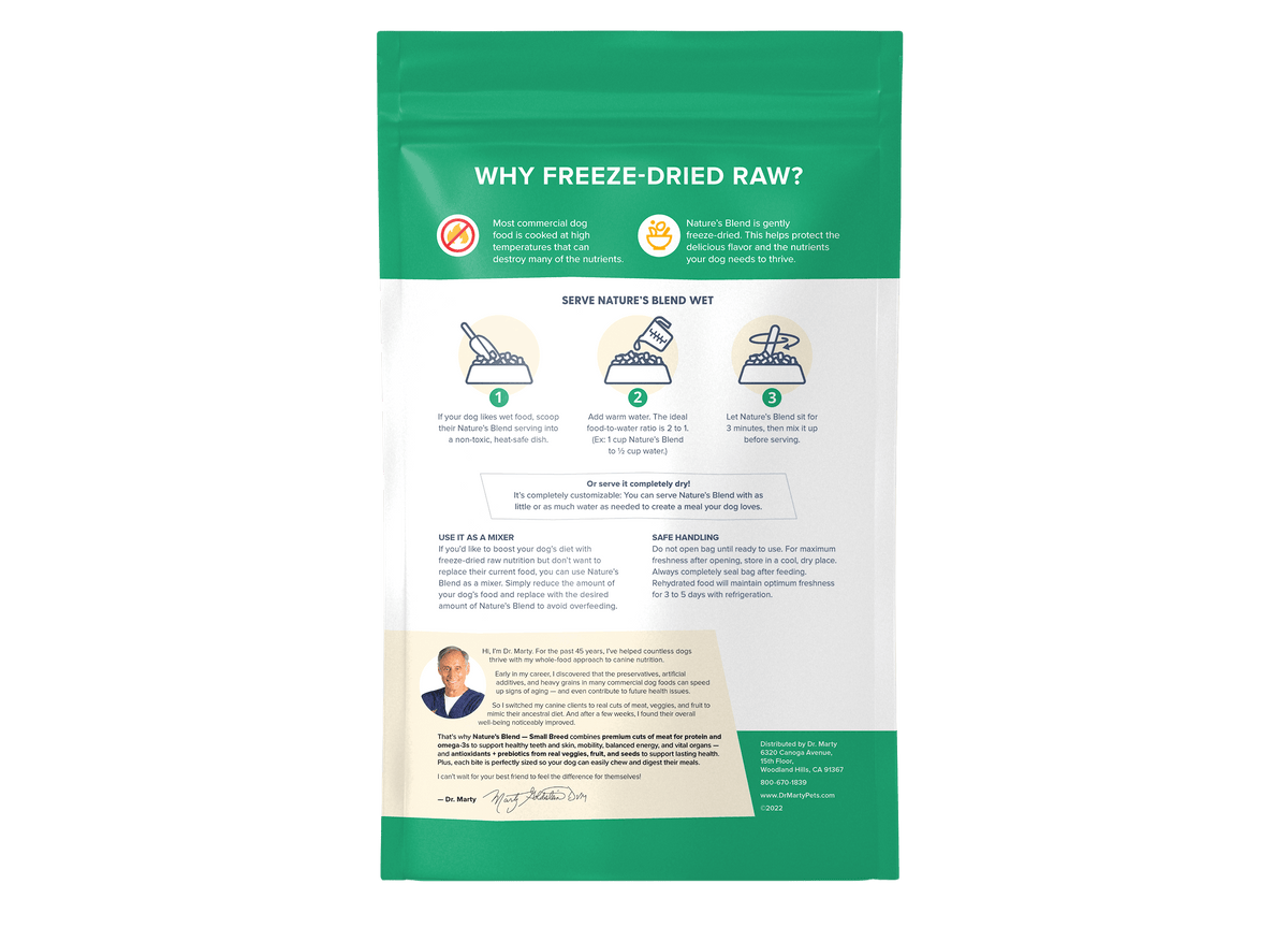 Dr. Marty Nature's Blend Small Breed Dog Food