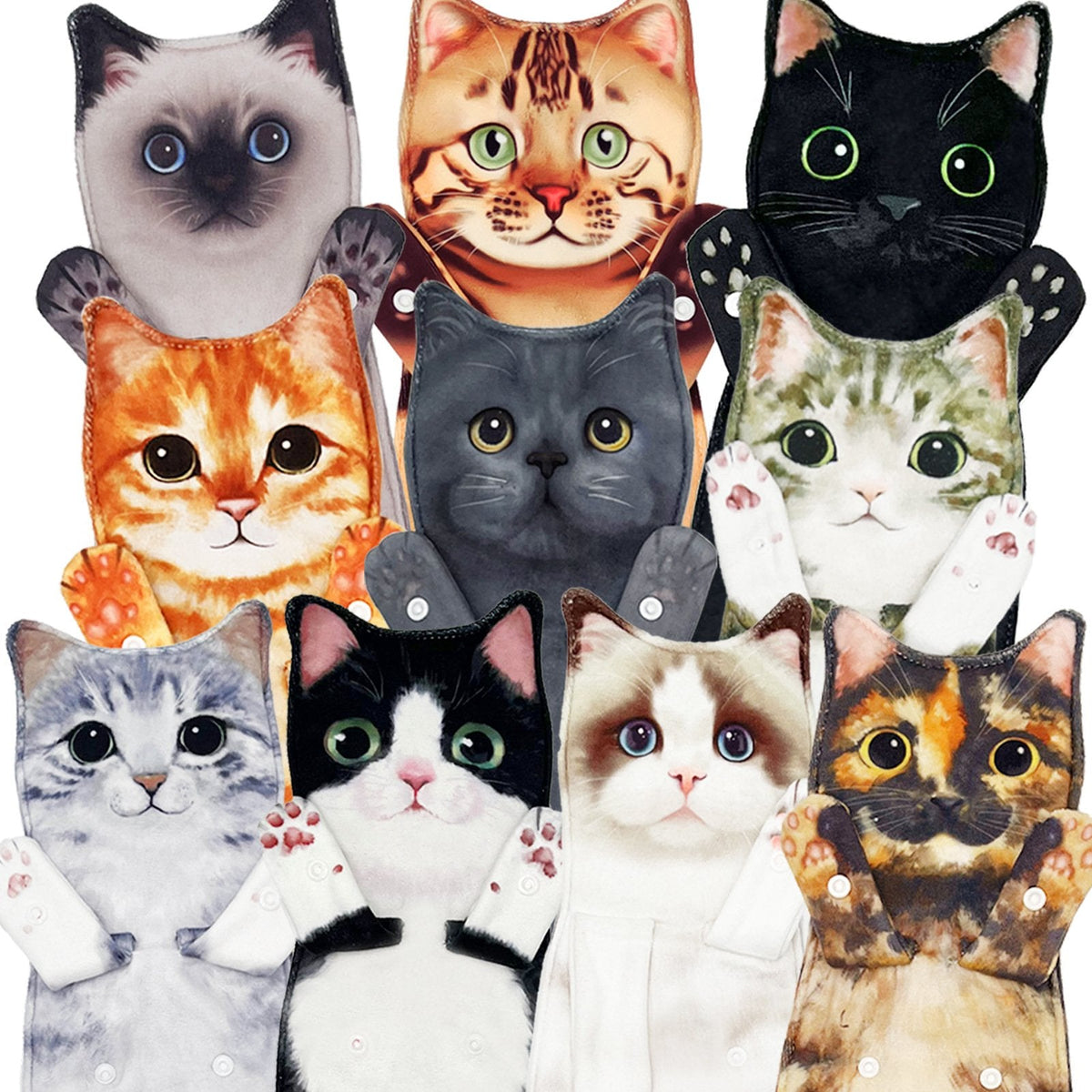 🎁 Christmas Sale 50% OFF🎅 Funny Cat Hand Towels🐱