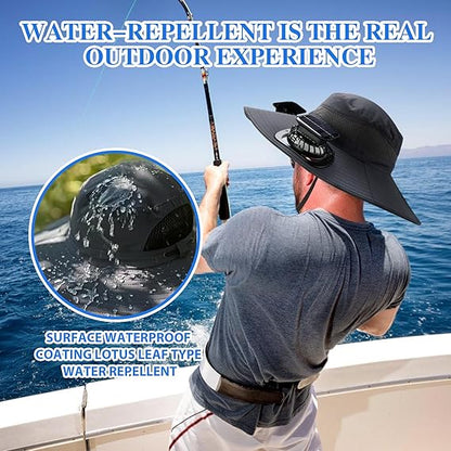 🎁LIMITED SALE 82% OFF !☀2025 New Ultralight Solar Fan Sun Hat – Lighter Than a Baseball!⚾(Only 11oz)