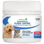 Vetnex Plaque Control Natural Dental Care Powder Salmon for Dogs & Cats