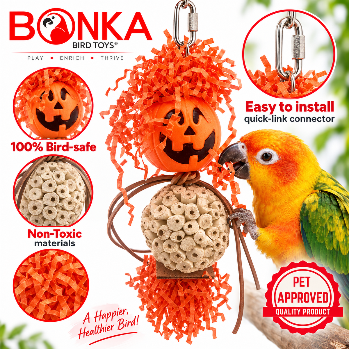 2702 Halloween Pumpkin Bobblehead