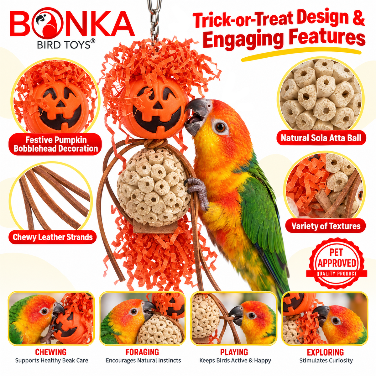 2702 Halloween Pumpkin Bobblehead