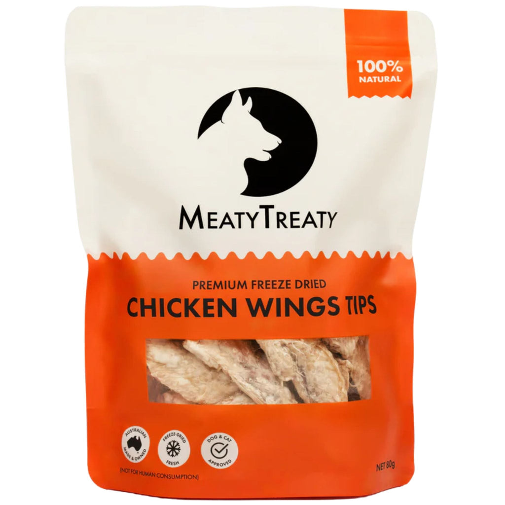 Meaty Treaty Freeze Dried Chicken Wings Tips Cat & Dog Treats