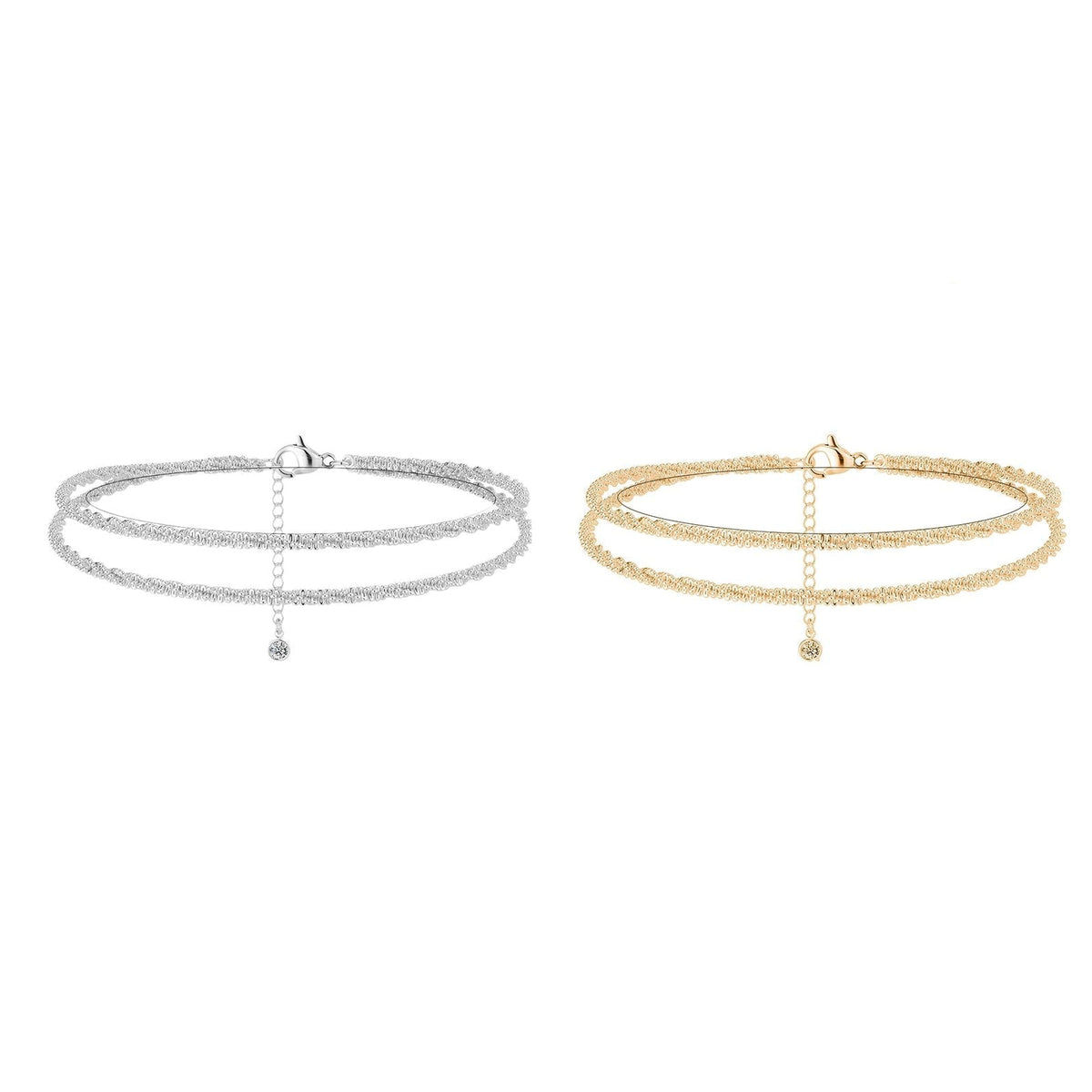🌸Mother's Day Promotion🥰Dainty Layered Waterproof Anklet For