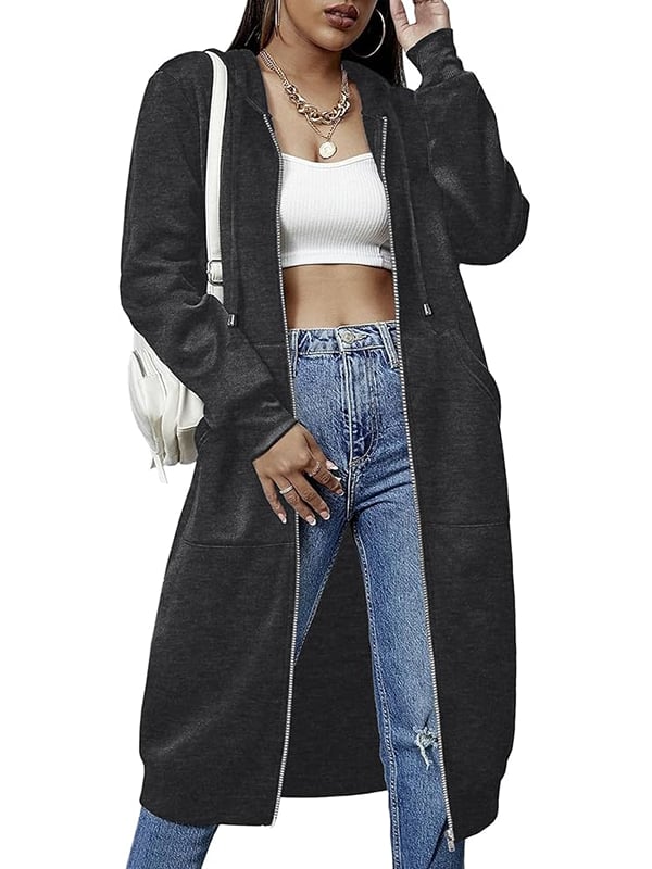 🌸LAST DAY - 50% OFF🥰Women Casual Zip up Fleece Hoodies