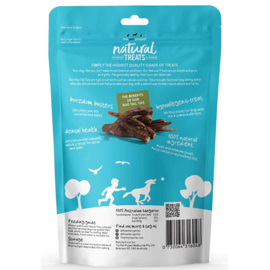 The Pet Project Natural Dog Treats Kangaroo Tail Tips