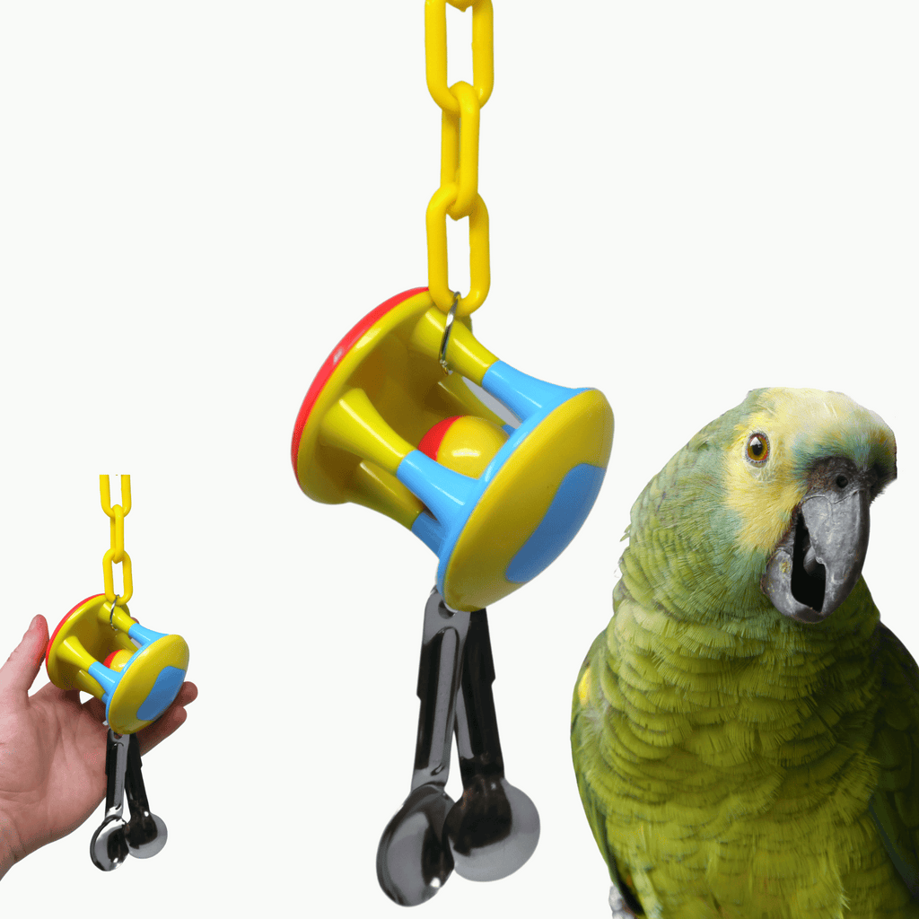 Spoon Cage Ball Medium Large Puzzle Rattle Toy