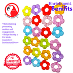 Pk24 Tiny Plastic Flower Beads