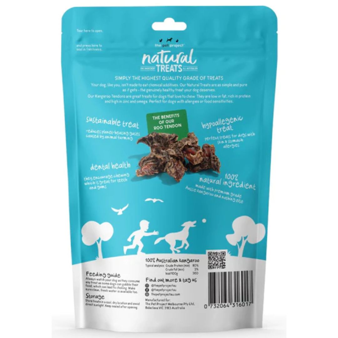 The Pet Project Natural Dog Treats Kangaroo Tendons
