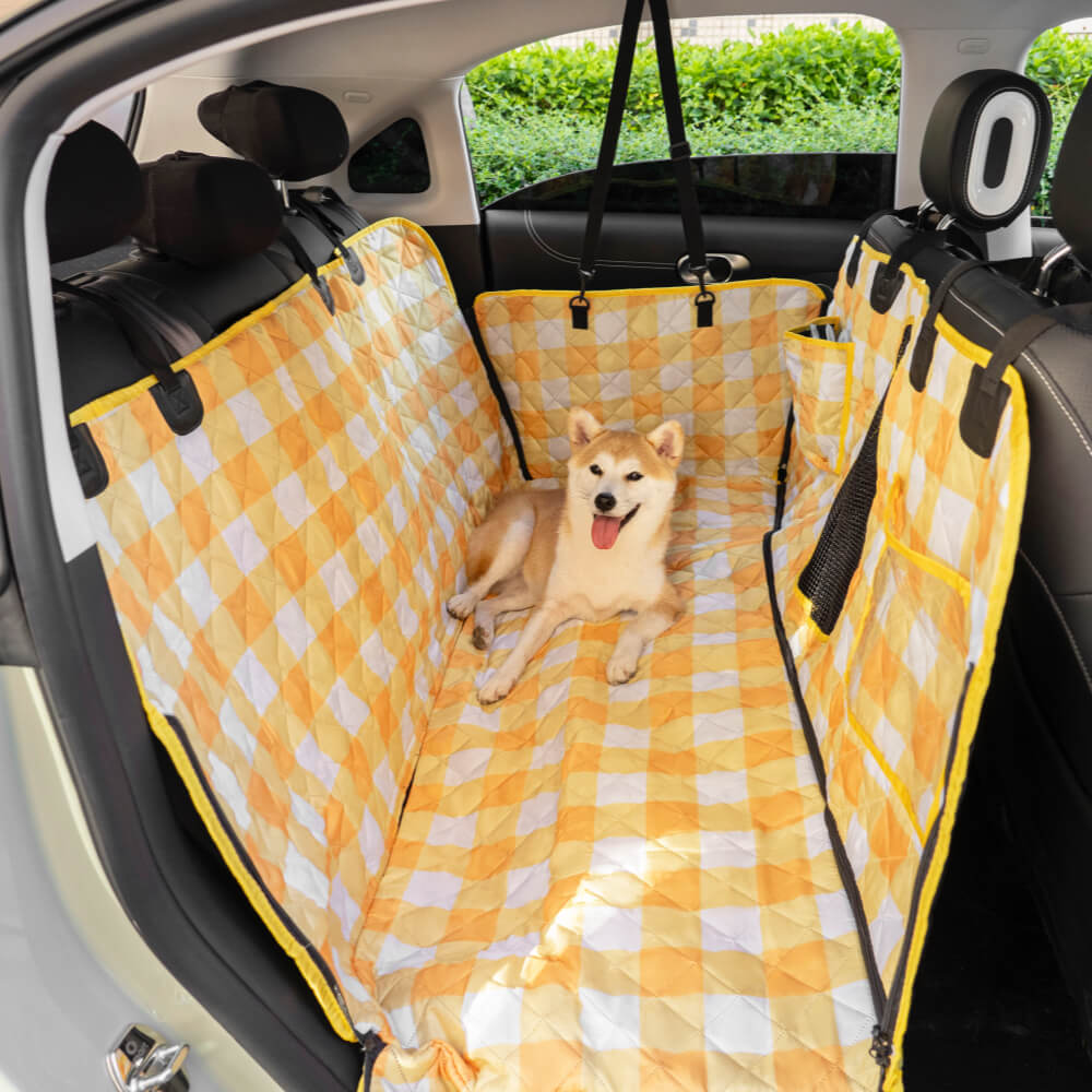 Oxford Fabric Waterproof Scratch Resistant Dog Car Seat Cover Dog Hammock for Car