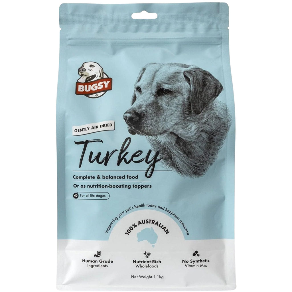 Bugsy's Premium Air Dried Raw Dog Food Turkey