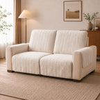 One-Piece Flannel Non-Slip Recliner Couch Cover with Elastic Straps - Cozy Nest