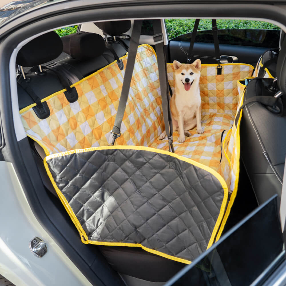 Oxford Fabric Waterproof Scratch Resistant Dog Car Seat Cover Dog Hammock for Car