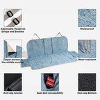 Waterproof Striped Chenille Pet Car Seat Protector Dog Car Seat Cover-Road Safer