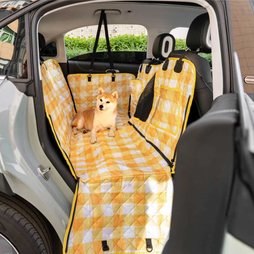 Oxford Fabric Waterproof Scratch Resistant Dog Car Seat Cover Dog Hammock for Car