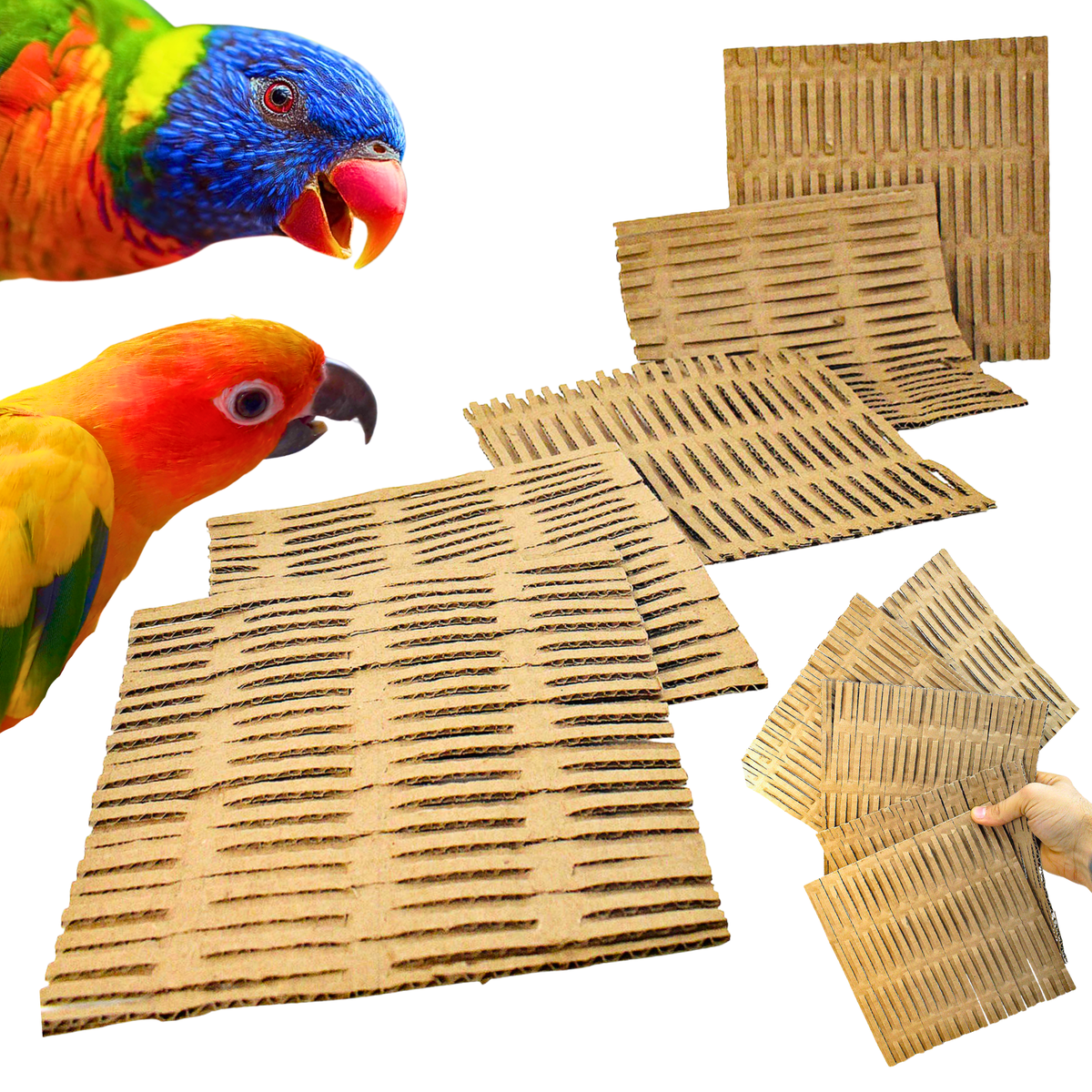 3455 Pk5 6X6 Inch Cardboard Shred Mat