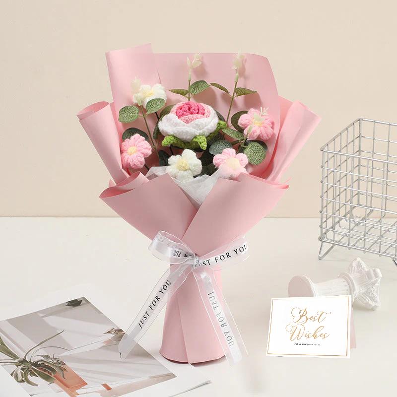 💕Mother's Day Special Sale 50% OFF!💕Handmade Delicate Crochet Flower Bouquet