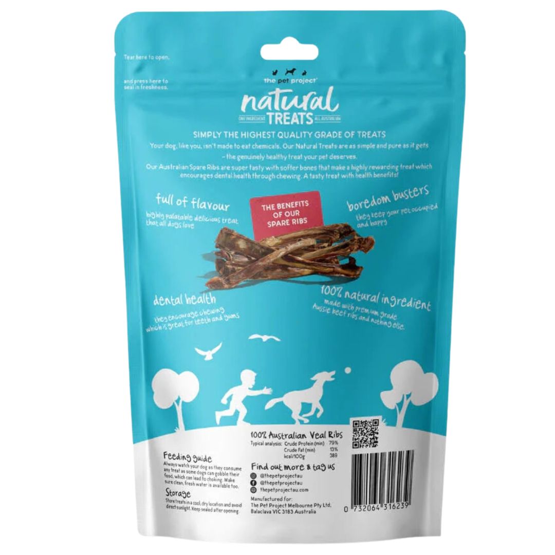 The Pet Project Natural Dog Treats Spare Ribs