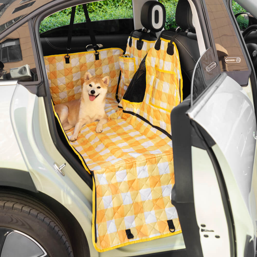 Oxford Fabric Waterproof Scratch Resistant Dog Car Seat Cover Dog Hammock for Car