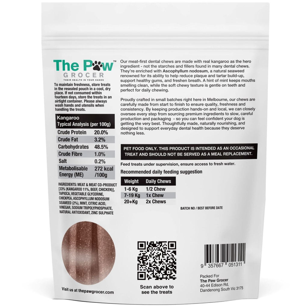 The Paw Grocer Kangaroo Dog Dental Chews