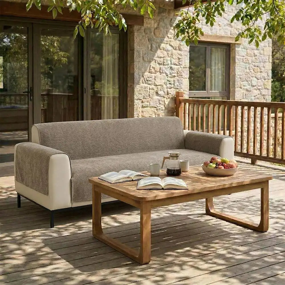 One-Piece Chenille Scratch-Resistant Durable Water-Repellent Non-Slip Couch Cover