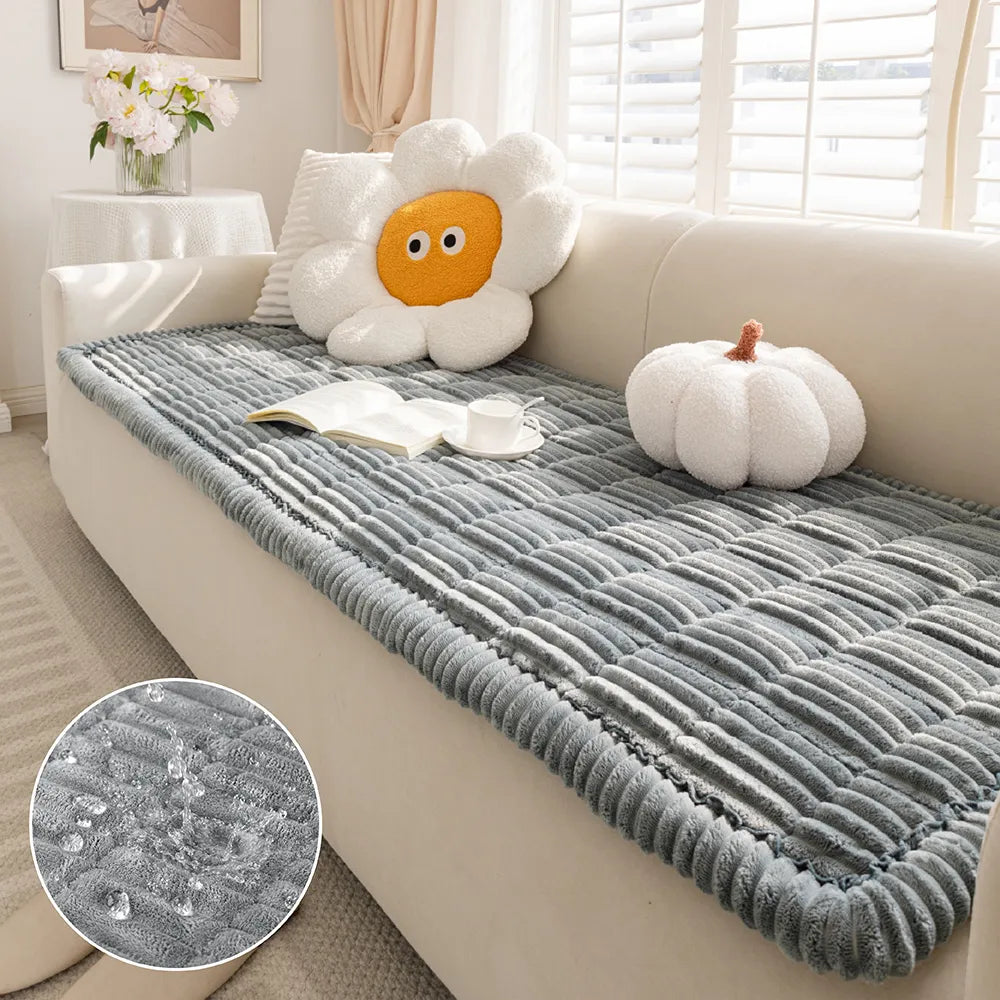 Waterproof Lazy Soft Flannel Breathable Pet Mat Non-slip Couch Cover