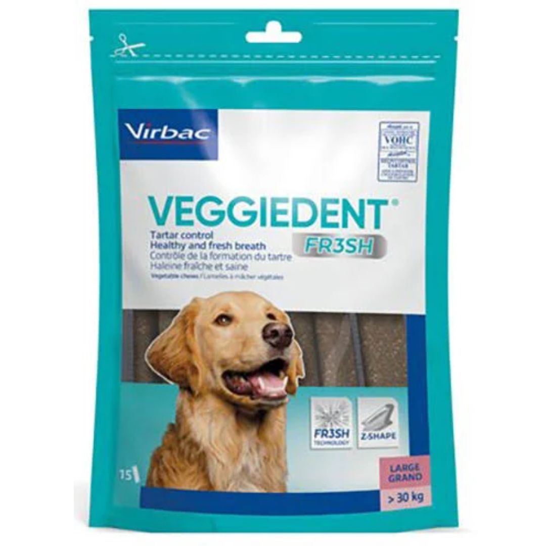Virbac Veggiedent Fr3sh Dental Chews for Dogs