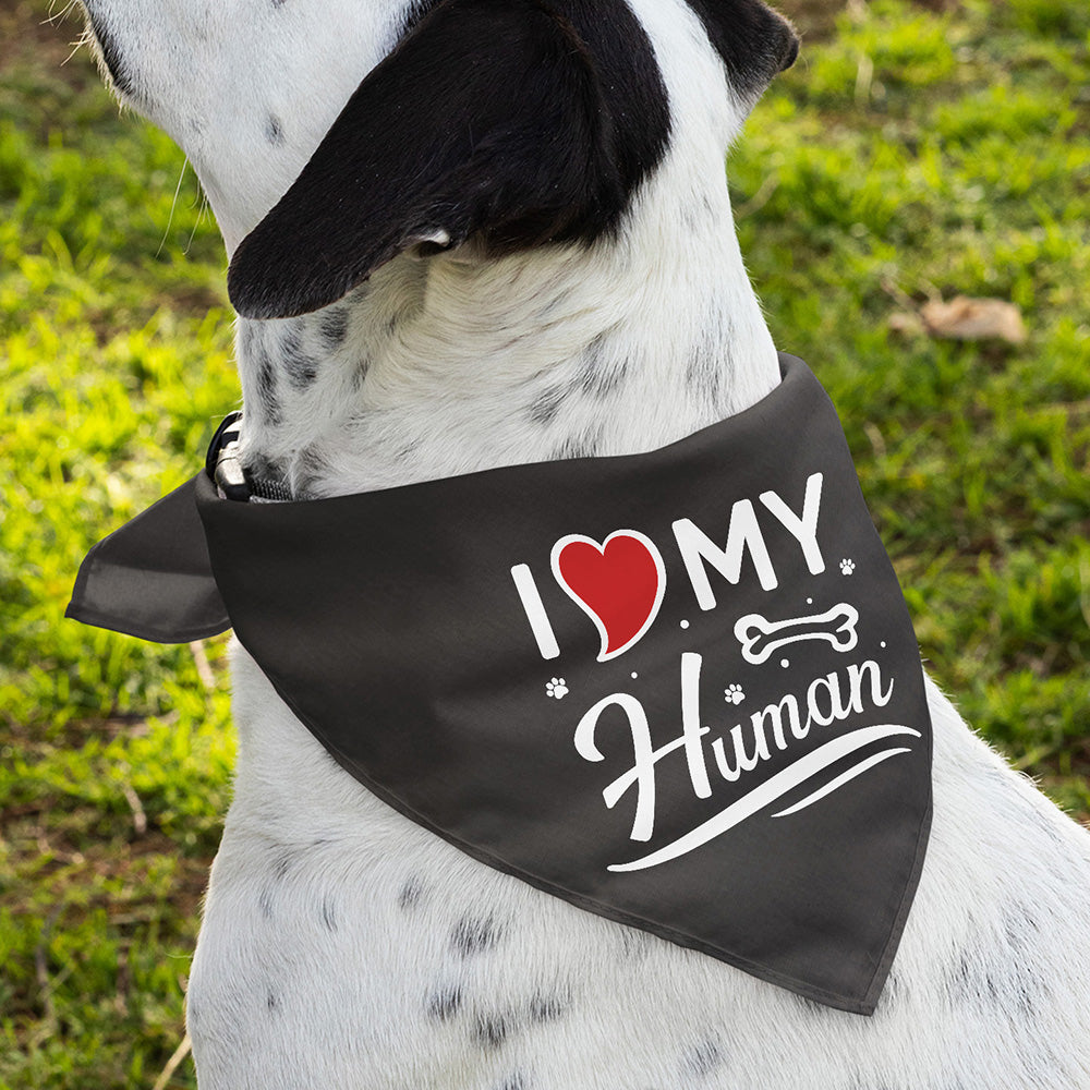 I Love My Human - Dog Bandana