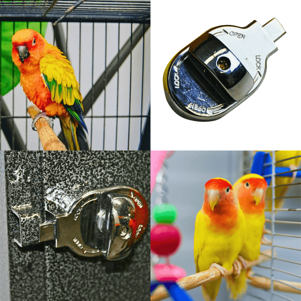 1334 Lock 6 Round Feeder Door Lock