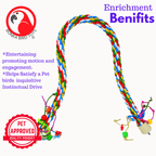 1114 Huge Rope Charm Perch 46"