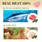 CAT FOREST Puree Chicken with Salmon Cat Treats