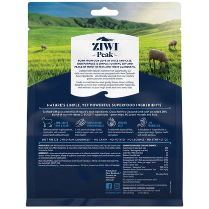 ZIWI Peak Freeze Dried Dog Boosters Raw Superboost - Lamb