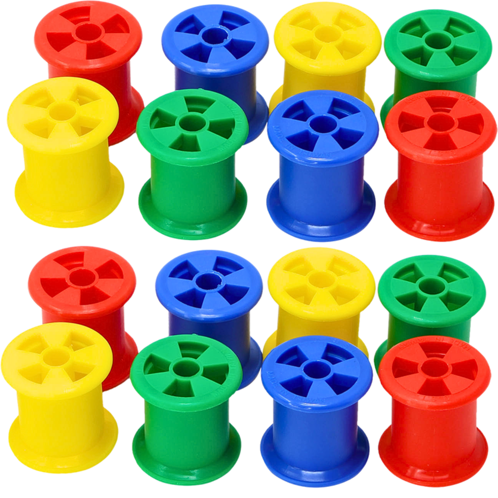 1490 Colored Plastic Bobbin Spools