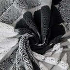 Pet-Friendly Thickened Soft Plush Leaf-Patterned Sofa Throw Couch Cover
