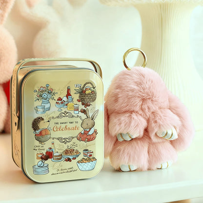 💕Early Bird Special Offer: 60% OFF🐰 Handmade Soft Bunny PomPom Charms