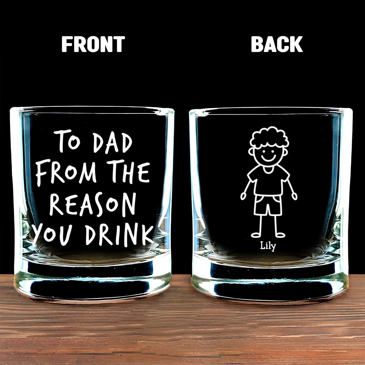 Your Reasons - Personalized Whiskey Glass