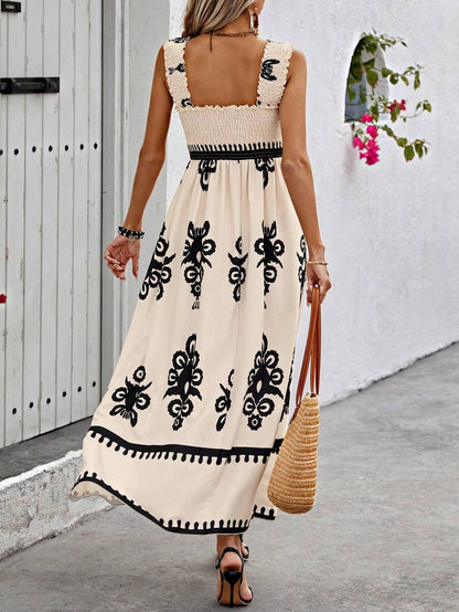 🔥🔥LAST DAY SALE 49% OFF🏖️Women’s Summer Print Sleeveless Flowy Long Dress