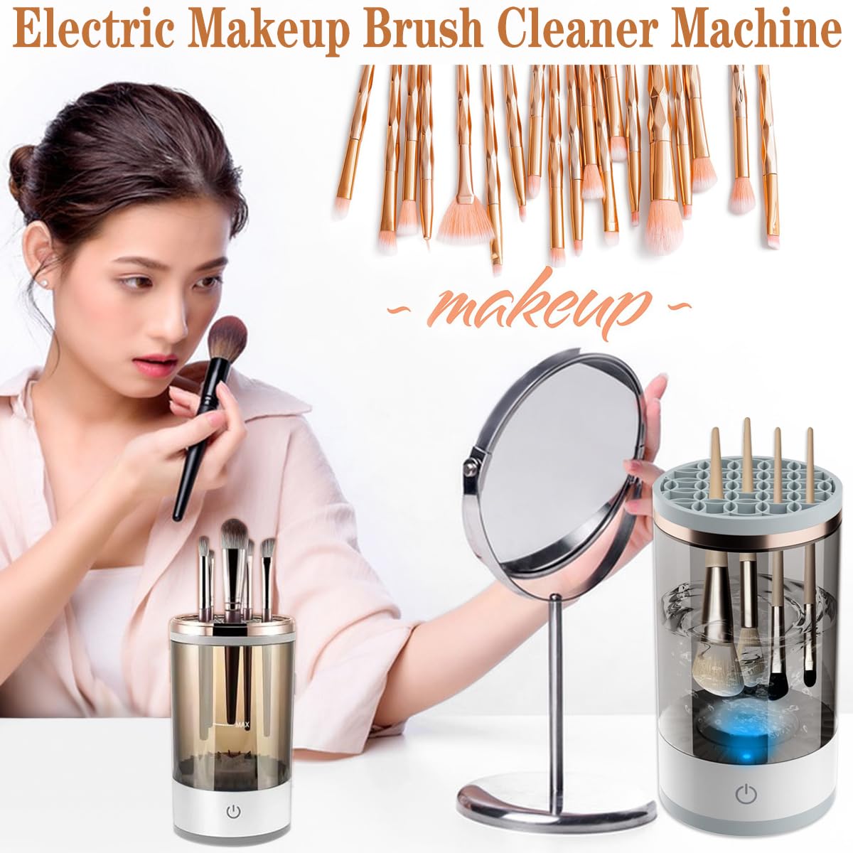 💕LAST DAY SALE 50% OFF🧼Automatic Makeup Brush Cleaner Machine🥰