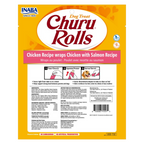 Inaba Dog Treat Churu Rolls Chicken Wraps with Salmon