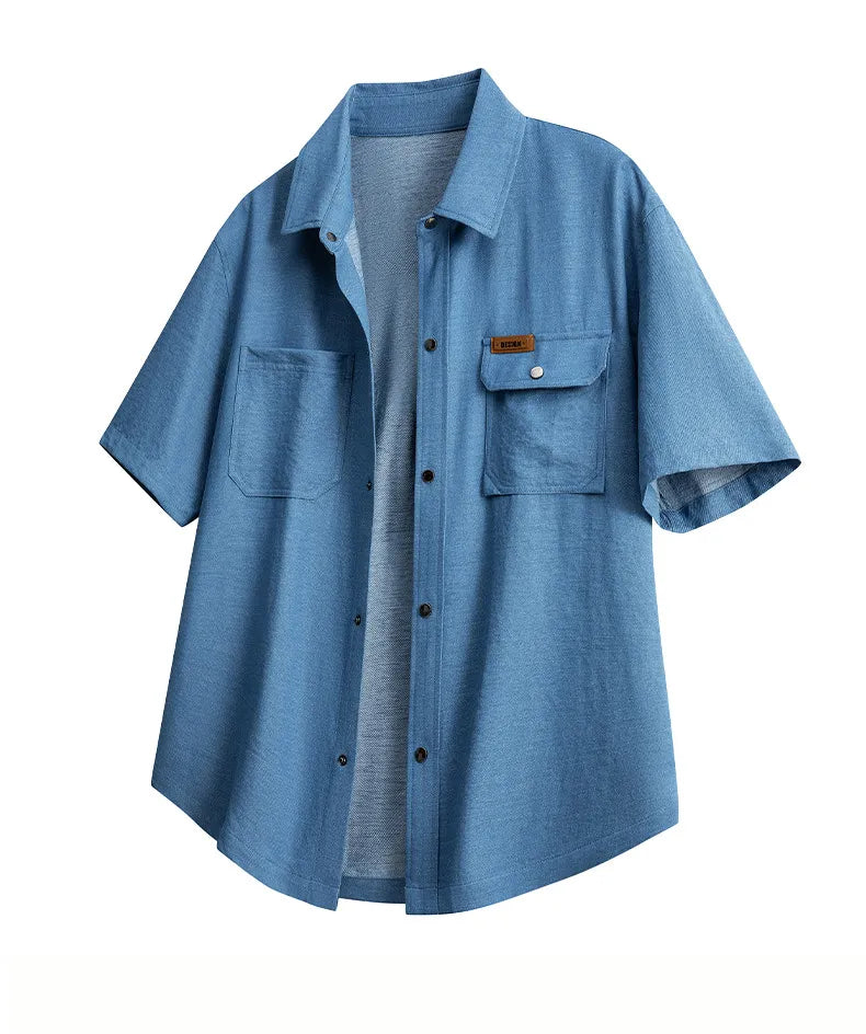 Seasonal Clearance Sale 9 Pack Only$32.99- Men’s Casual Short Sleeve Shirt – Mixed Colors, Everyday Comfort