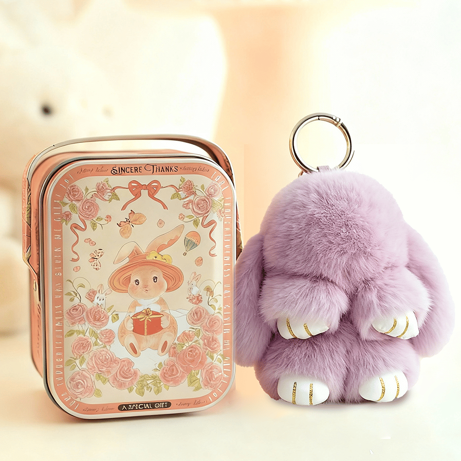 💕Early Bird Special Offer: 60% OFF🐰 Handmade Soft Bunny PomPom Charms