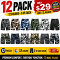 ❀12 Pack for $29⚡- Men's Camouflage Cargo Shorts