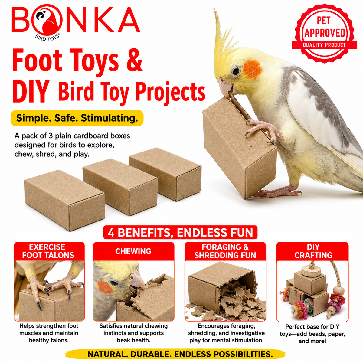 3424 pk3 3 Inch Cardboard Box