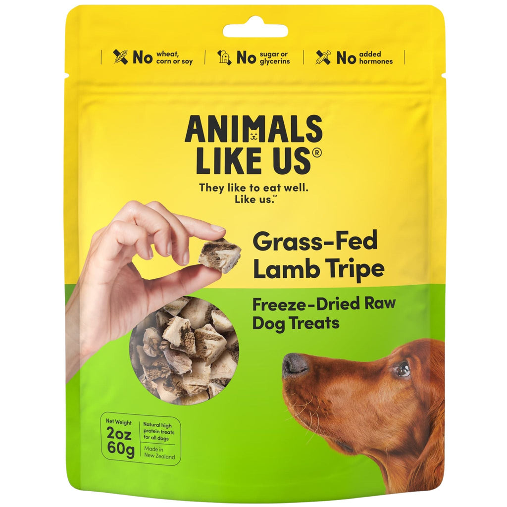 Animals Like Us Freeze Dried Dog Treats Grass-Fed Lamb Tripe