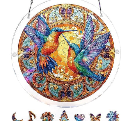 🔥LAST DAY 70% OFF 🧩Acrylic 80 Pcs Puzzle✨Suncatcher Hanging Ornament