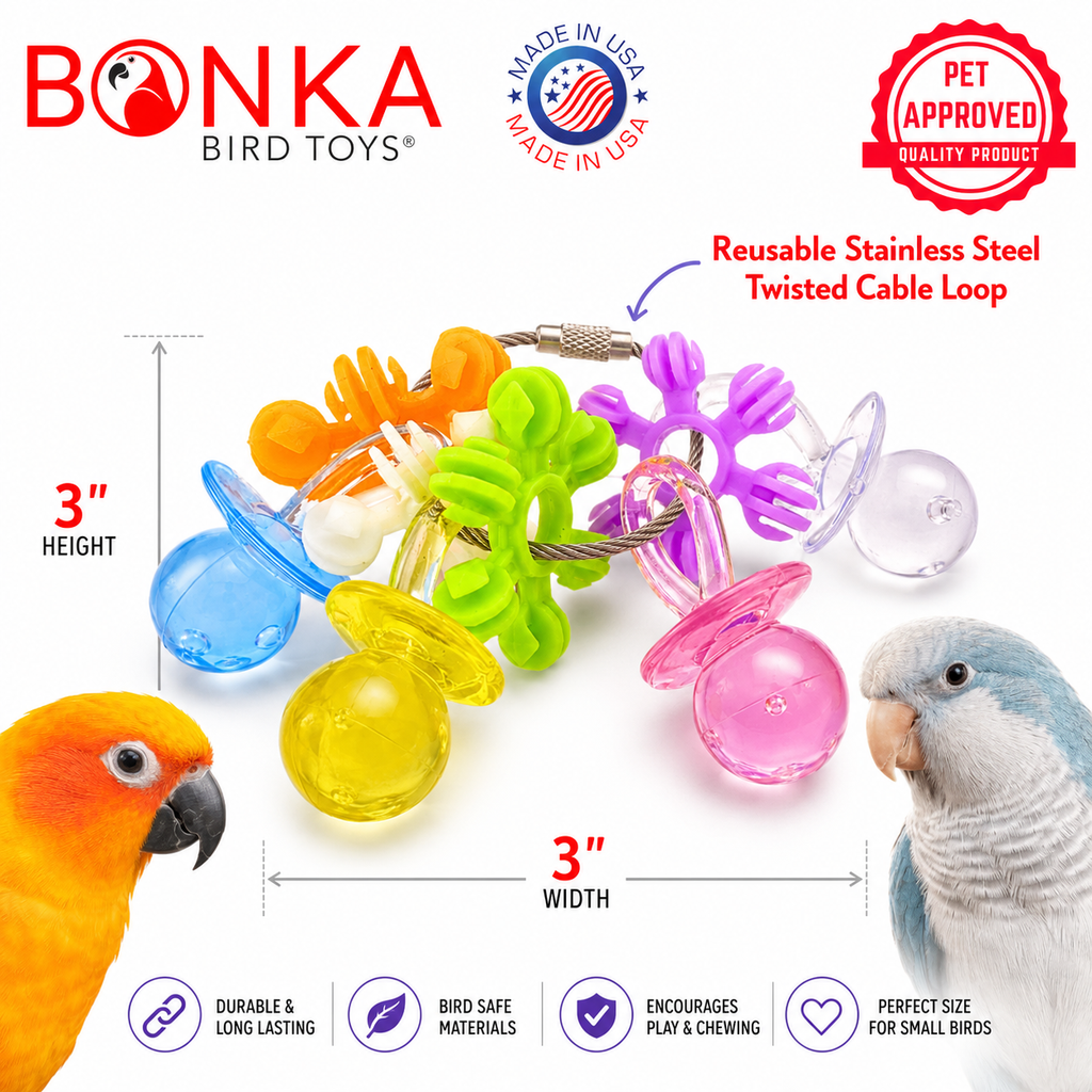 3775 Stainless Steel Paci Foot Toy