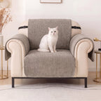 One-Piece Chenille Scratch-Resistant Durable Water-Repellent Non-Slip Recliner Chair Covers