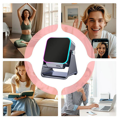 🎶Limited Sale 50% OFF📱 5-in-1 Wireless Induction Bluetooth Speaker with Adjustable Phone Stand